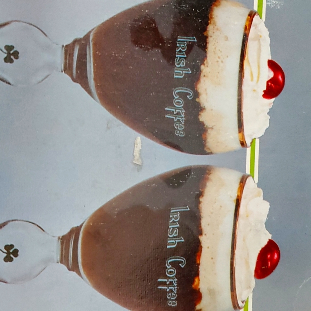 Irish coffee glasses. Unused